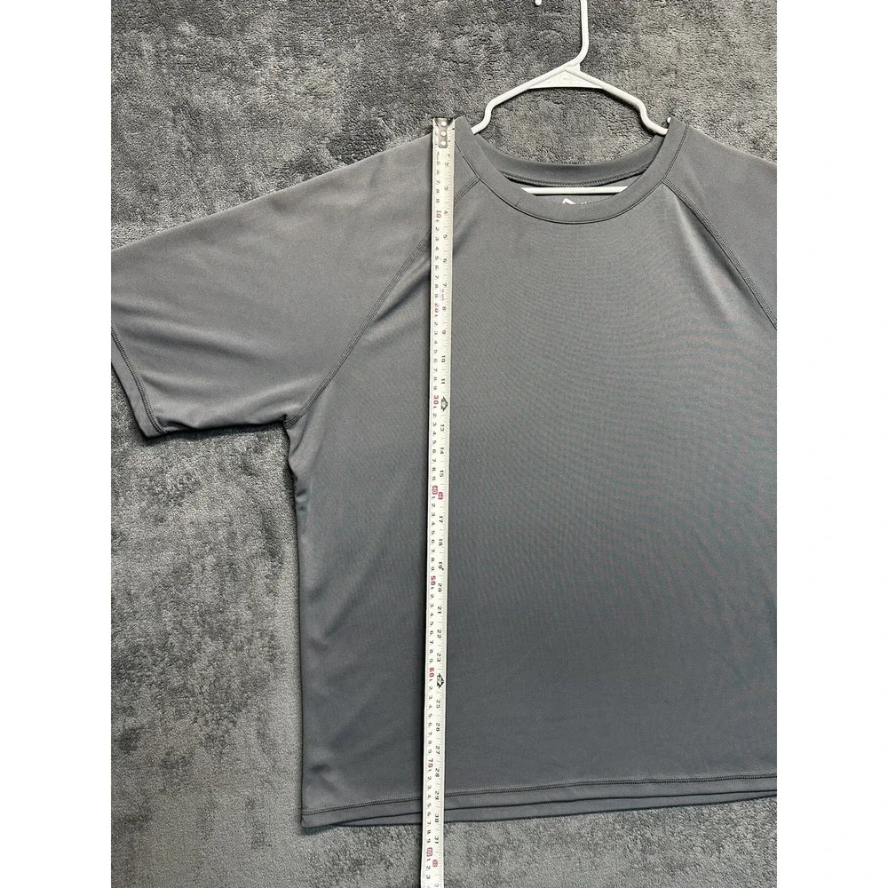 Kanu Surf Swim Shirt Mens 2XL Short Sleeve Gray Performance Stretch Surf